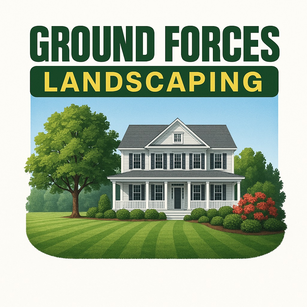 Beautifully landscaped home by Ground Forces Landscaping